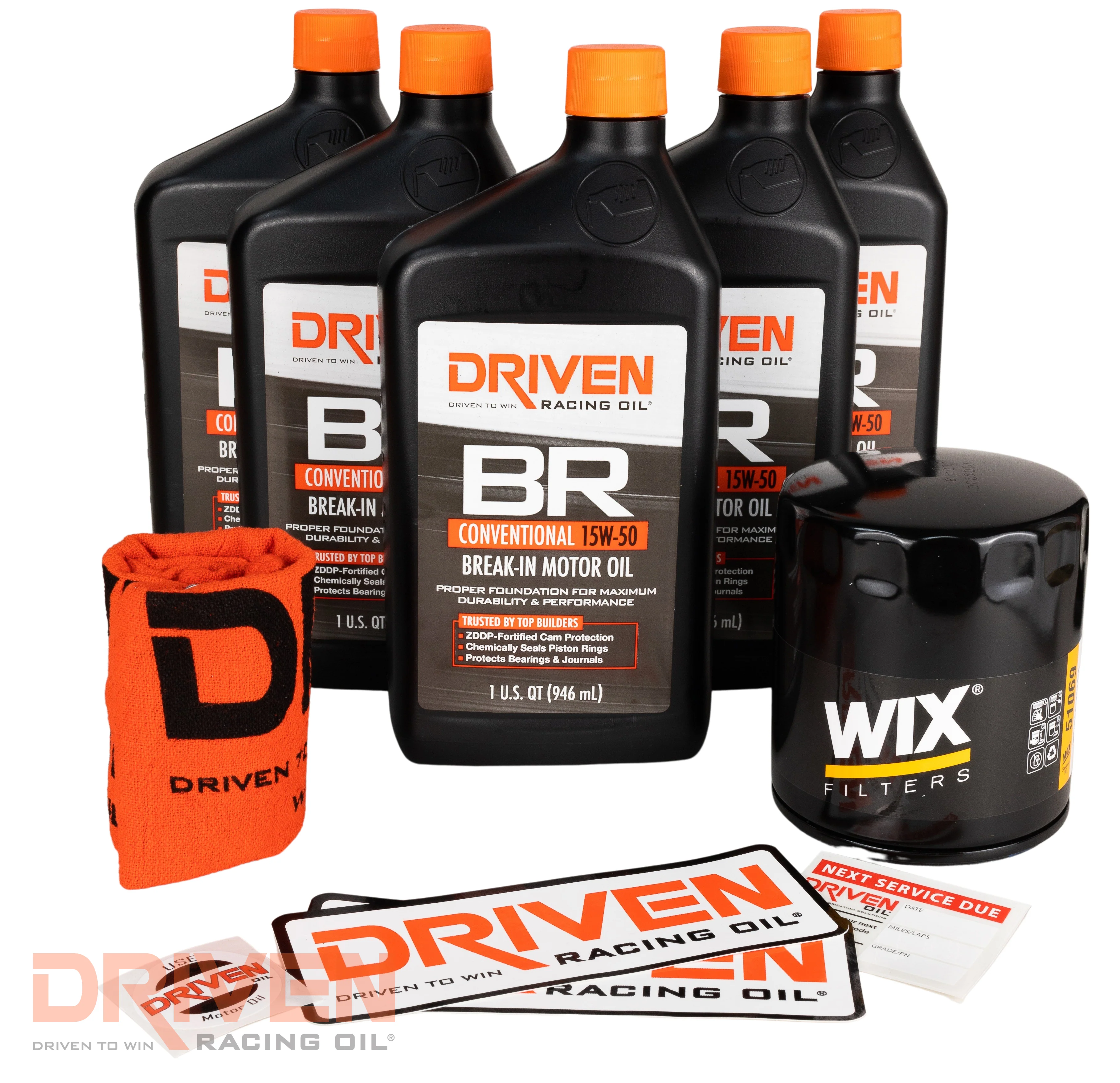 Chevy V8 4.3L 262 CID - 6.6L 400 CID Gen I Small Block & 6.5L 396 CID - 7.4L 454 CID Big Block (1964-1998) - BR SAE 15W-50 Break-In Kit | 20505K