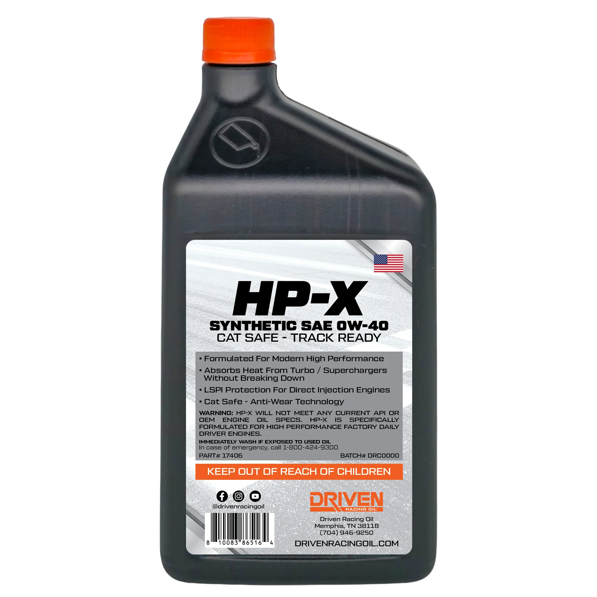 HP-X SAE 0W-40 Synthetic | Quart - Image 2