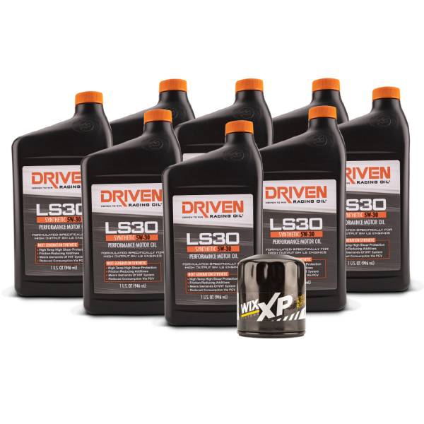 LS30 SAE 5W-30 Oil Change Kit (Gen IV GM L77, L99, LS3, LS7 & LSA Engines (2007-Present) | 8 Quarts